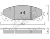 fri.tech. 954.1 Brake Pad Set, disc brake